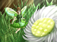 Fairy Flying In The Woods