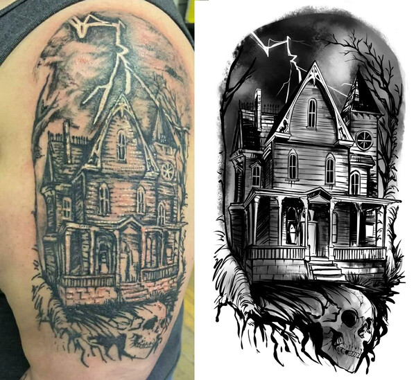 house tattoo | Home tattoo, Tattoos, Tiny tattoos
