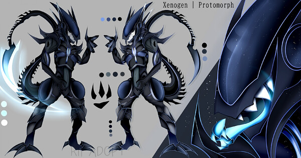 Protogen head art by Zephyrrcue -- Fur Affinity [dot] net