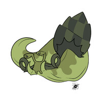 Monochrome snail for Lixbun
