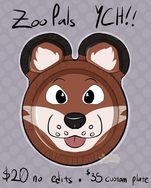 $5 ZOOPALS PLATE YCH [10 SLOTS] by MissingPHD -- Fur Affinity [dot