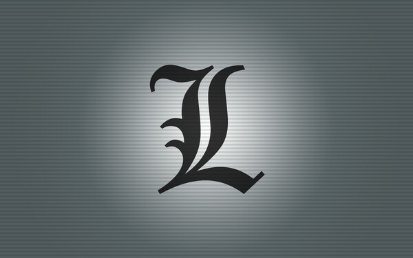 Death Note - L's Logo by AnalogReality -- Fur Affinity [dot] net