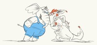 "Humpf!" humpfed a voice. 'Twas a sour Koopa king