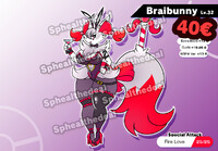 [SOLD] Braixen Bunnygirl ADOPT!