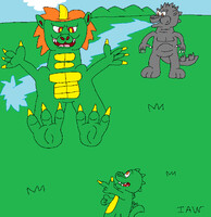 Godzilla Jr. vs Gabara