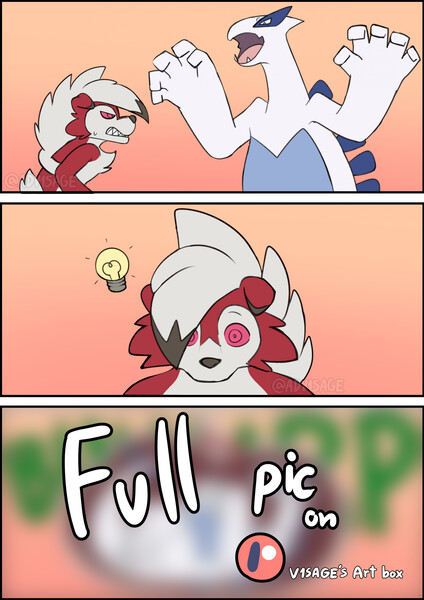 Midnight lycanroc Vs Lugia by V1sage -- Fur Affinity [dot] net