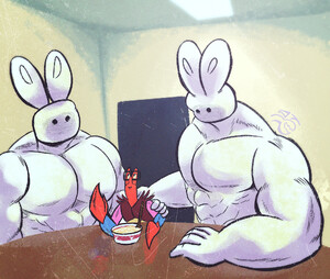 buff bunny plays uno by unartisticlicense -- Fur Affinity [dot] net