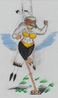 Secretary Bird Calenda Girl -11-