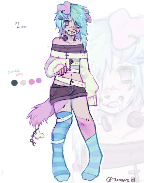 Zombie dog BTA adopt by Toongore -- Fur Affinity [dot] net