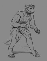 Wrestle figure study