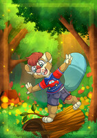 Kiddo in the forest