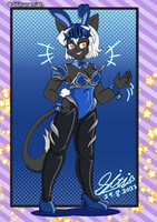 ART::Onyx cat as Bunny Girl 2