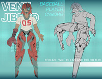 BASEBALL PLAYER CYBORG ADOPT [open]