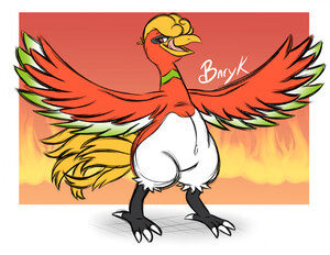 A Feathery Rainbow TF (Ho-oh) (3/3) by CrizBN -- Fur Affinity [dot] net