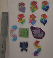 Assorted small stickers