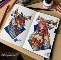 Custom sketchbook cover by Eleweth -- Fur Affinity [dot] net