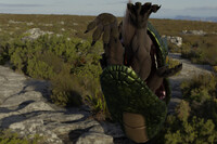 Fantasy snake eats werewolf 1C