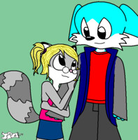 Tyler and Lillie walking