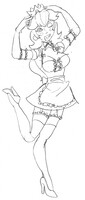 Princess Peach maid doll