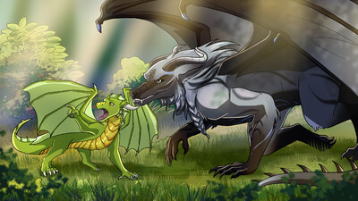 Dragon race 2 by hatsjer -- Fur Affinity [dot] net