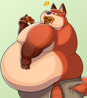 Nick Wilde but now his diet in only pizza! 🍕🦊