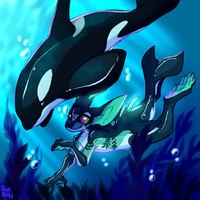 Taking a swim