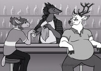 Break time at the bar - sketch comm