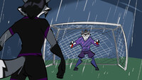 suspence in the goalie area!