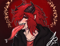 A long, slimy tongue