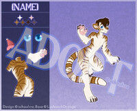Adopt #736: Femboy Golden Tabby Tiger (CLOSED)
