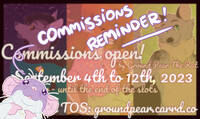 COMMISSIONS OPEN - friendly reminder!