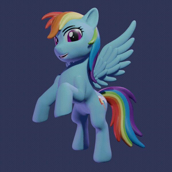 Rainbow Dash NSFW - My Little Pony 3D model 3D printable