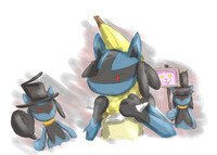 [Sketch Request] Lucario Funny Hat