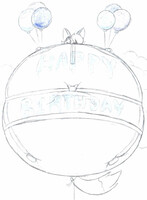 (BIRTHDAY GIFT) Birthday Balloon With Her Balloons