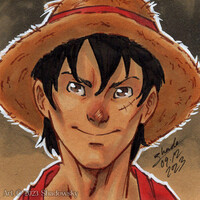 One Piece Monkey D. Luffy Postit