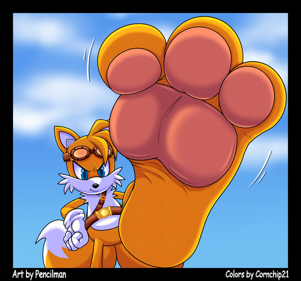 Silver's Hyper Sized Feet' By TheReal_Tails-Chan by cornchip21 -- Fur  Affinity [dot] net