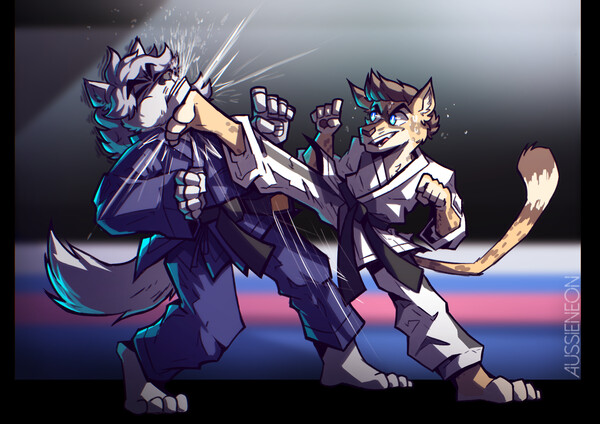 Wolf Vs Cheetah by mikedawolf95 -- Fur Affinity [dot] net