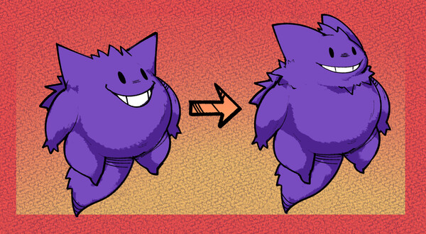 round gengar by SilentDarkmode -- Fur Affinity [dot] net