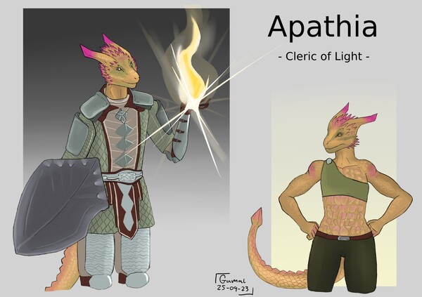 Apathia - Cleric of Light - Servant of Bahamut by Gamal – Fur 