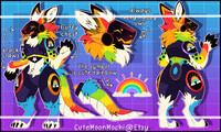 HQ DETAILED HALLOWEEN PROTOGEN ADOPT + 4 TELEGRAM STICKERS by AnalShop --  Fur Affinity [dot] net