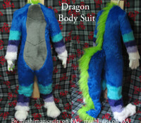 Dragon bodysuit commission