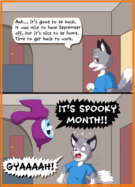 Baxter (Spooky Month OC) by p1c0 -- Fur Affinity [dot] net