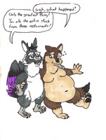 Weighty Wolf Widening #3 by cheeky.squeaker -- Fur Affinity [dot] net