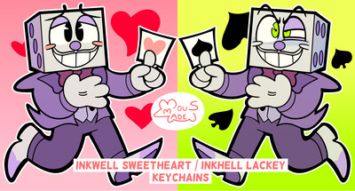 Cuphead King Dice Keychain