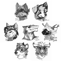 Philifur 2023 quick sketch comms (1/2)