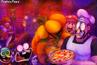 PIZZA TOWER] A pizza for two please? by SeliDevilfeather -- Fur Affinity  [dot] net