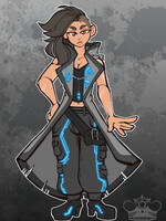 Mia, street clothes