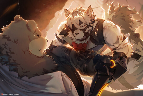 Wolf Butler Husbando from Zenless Zone Zero (Art by me @ArtChrone on  twitter. Please Follow me) : r/furry