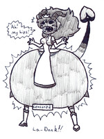 Art trade: Suddenly thicc Carlita