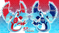 🐉 CLOSED - Lugia x Roaring Moon FUSION ADOPT